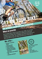 Bike Hire A4 Flyers by Templatecloud 