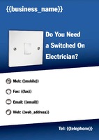 Electrician A4 Flyers by Templatecloud 