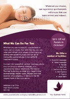 Massage A5 Flyers by Templatecloud