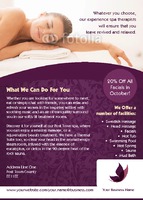 Massage A6 Flyers by Templatecloud