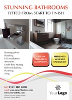 Bathroom Fitters A6 Flyers by Templatecloud 