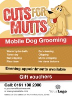 Dog Groomers A6 Flyers by Templatecloud 