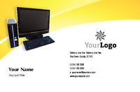 Computer Technicians Business Card  by Templatecloud 