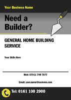 Builders A6 Flyers by Templatecloud 