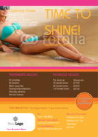 Tanning Salon A6 Flyers by Templatecloud 