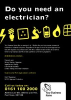 Electrical A4 Flyers by Templatecloud 