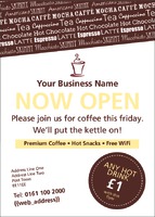 Cafe A6 Flyers by Templatecloud 
