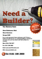 Builders A6 Flyers by Templatecloud 