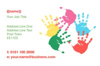 Child Minders Business Card  by Templatecloud 