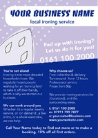 Ironing and Laundry Services A5 Flyers by Templatecloud 