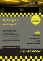 Taxi A5 Flyers voor C V