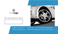 Garage Services 2" x 3.5" Business Cards by Templatecloud 
