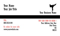 Martial Arts 2" x 3.5" Business Cards by Templatecloud