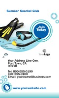 Swimming Pool 2" x 3.5" Business Cards by Templatecloud 