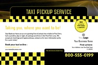 Taxi 4" x 6" Flyers by Templatecloud 