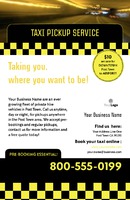 Taxi 5.5" x 8.5" Flyers by Templatecloud 