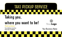 Taxi 2" x 3.5" Business Cards by Templatecloud 