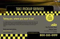 Taxi 5.5" x 8.5" Flyers by Templatecloud 