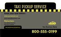 Taxi 2" x 3.5" Business Cards by Templatecloud 
