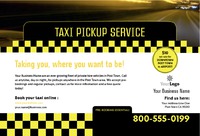 Taxi 4" x 6" Flyers by Templatecloud 