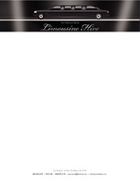 Limousine Hire 8.5" x 11" Stationery by Templatecloud 