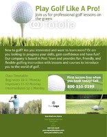 Golf 8.5" x 11" Flyers by Templatecloud 