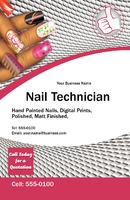 Nails 5.5" x 8.5" Flyers by Templatecloud 