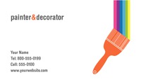 Painter 2" x 3.5" Business Cards by Templatecloud 