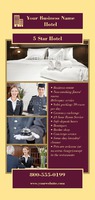 Hotel 4" x 9" Rack Card by Templatecloud 