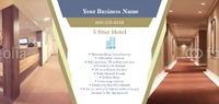 Hotel 4" x 9" Rack Card by Templatecloud 
