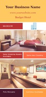 Hotel 4" x 9" Rack Card by Templatecloud 