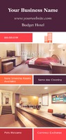 Hotel 4" x 9" Rack Card by Templatecloud 