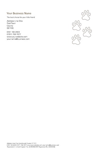 Animals A4 Letterheads by Nicola Andrews