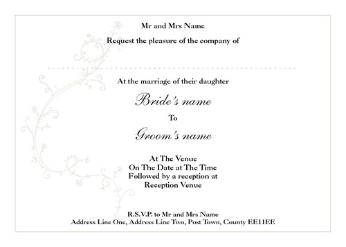 Marriage A6 Invitations by Paul Wood